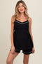 Black Drop Front Maternity Nursing Set