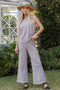 Charcoal Slub Knit Pants Set