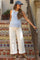 Ivory Raw Hem Wide Leg Maternity Jeans