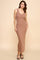 Taupe V-Neck Tank Maxi Dress