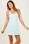 Light Aqua Tennis Racerback Romper Dress