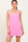 Pink Racerback Romper Dress