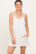 Cream Racerback Romper Dress