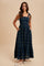Hunter Green Plaid Sleeveless Cotton Maxi Dress