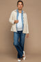 Cream Quilted Button Maternity Jacket