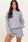 Heather Grey Pullover & Shorts Set