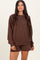 Brown Pullover & Shorts Set