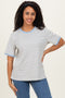 Light Blue Striped Short Sleeve T-Shirt