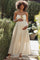 Gold Bohemian Dream Crochet Cotton Maternity Maxi Dress