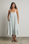 Sage Gingham Sleeveless Midi Dress