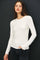 Off White Long Sleeve Top