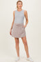 Heather Taupe Drawstring Maternity Mini Skort