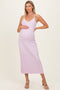 Light Pink Rib Knit Sleeveless Maternity Maxi Dress
