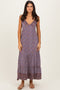 Brown Paisley Halter Maxi Dress