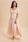 Light Pink Smocked Button Down Maxi Dress