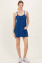 Light Navy Racerback Romper Dress