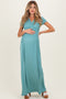 PinkBlush Slate Draped Maternity/Nursing Maxi Dress