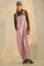 Pink Pinstriped Barrel-Leg Overalls