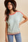 Mint Colorblock Dolman Sweater Top