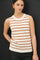 Terracotta Striped Knit Tank