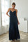 Navy Polka Dot Pleated Cutout Maxi Dress