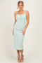 Mint Sleeveless Lace Midi Dress