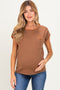 Copper Contrast Stitch Knit Maternity Top