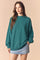 Teal Oversized High Neck Sweatshirt