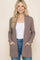 Taupe Mini Waffle Knit Sweater Cardigan