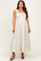 Coral Rose Column Floral Print Maternity Maxi Dress
