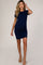 Navy Wrap Maternity T-Shirt Dress