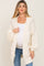 Cream Cable Knit Front Pocket Maternity Cardigan