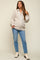 Taupe Oversized Zip Up Maternity Cardigan