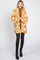 Yellow Checkered Plaid Oversized Cardigan