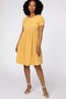 Yellow Striped Babydoll Dress