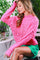 Fuschsia Open Knit Sweater