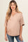 Mocha Washed Cotton Jersey Oversized Maternity Top