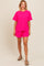 Fuchsia Ribbed Shorts Set