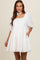White Babydoll Maternity Mini Dress