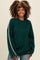 Forest Green Contrast Stitch Sweater