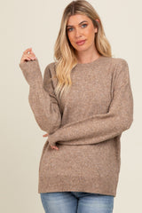Mocha Basic Sweater