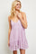 Pink Lavender Ruffle Mini Dress