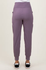 Violet Cargo Pocket Jogger Pants