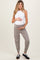 Grey Cargo Pocket Maternity Jogger Pants