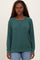 Forest Green Basic Pullover Top