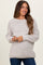 Grey Basic Chunky Knit Maternity Sweater