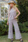 Charcoal Slub Knit Pants Set