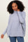 Heather Grey Turtle Neck Brushed Knit Sweater