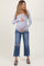 Blue Distressed Open Knee Relaxed Straight Leg Maternity Jeans