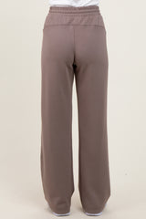 Mocha Straight Leg Drawstring Sweatpants